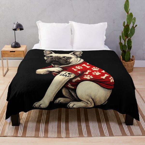 Item preview, French Bulldog With Coffee Cup Hawaiian Shirt Cute Dog Illustration designed and sold by Modaozushi216.