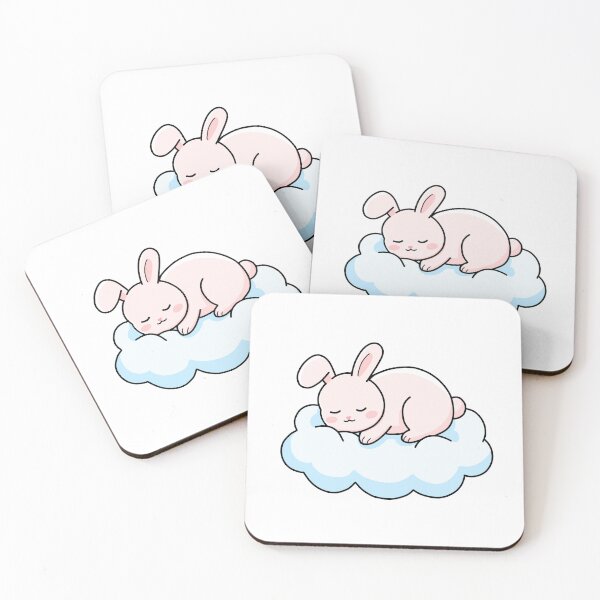 Item preview, Cute Sleeping Bunny On Cloud designed and sold by artwithsushie.