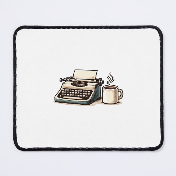 Item preview, Typewriter and coffee designed and sold by TeeChest.