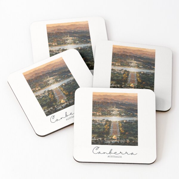 Item preview, Canberra Parliament House Aerial - Vintage Souvenir designed and sold by twentytwo ART souvenir designs.
