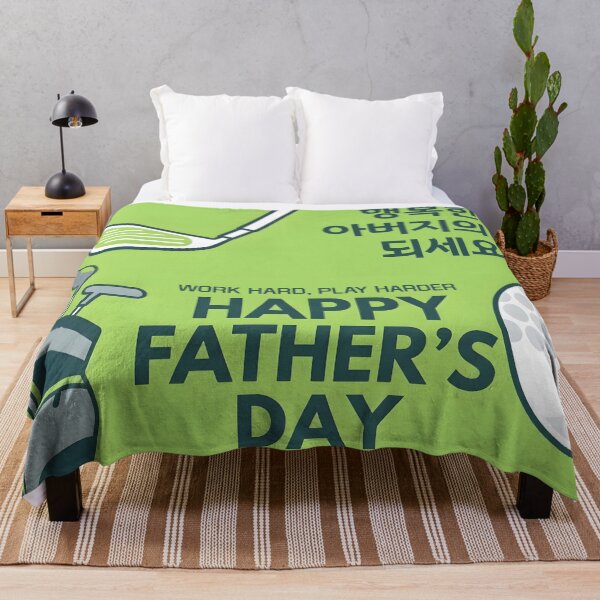 Item preview, Father's Day Golfing Korean Greeting designed and sold by HowToCanadian.