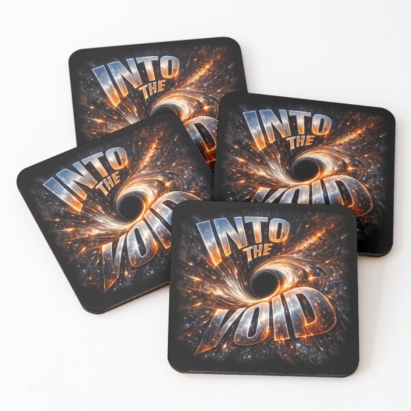 Item preview, Into the Void - Gravitational Typography Cosmic Design designed and sold by MKreative Studio.