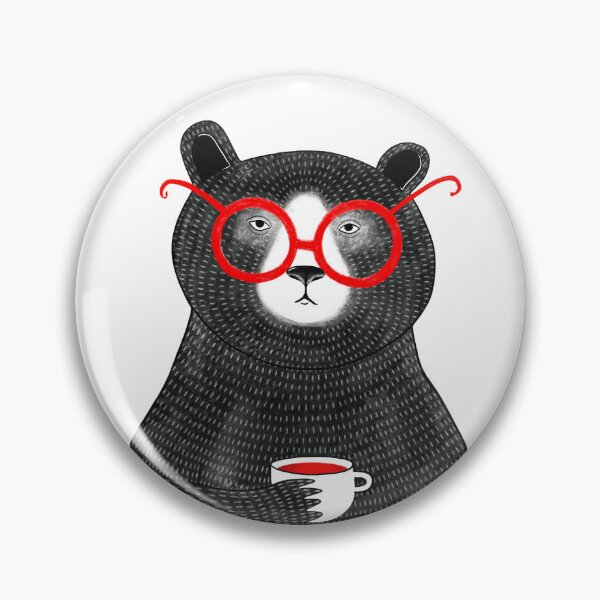 Item preview, Bear Drinking Coffee designed and sold by Lulu Twig.