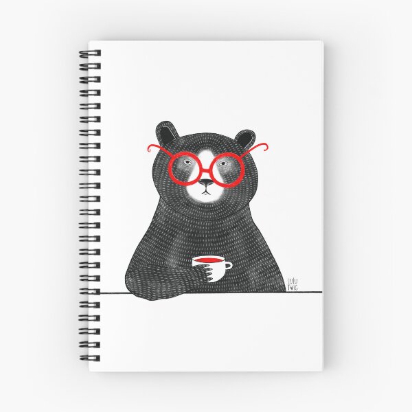 Item preview, Bear Drinking Coffee designed and sold by Lulu Twig.