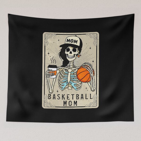 Item preview, Basketball Mom Skeleton Tarot Card Style Illustration designed and sold by zamiokaline.