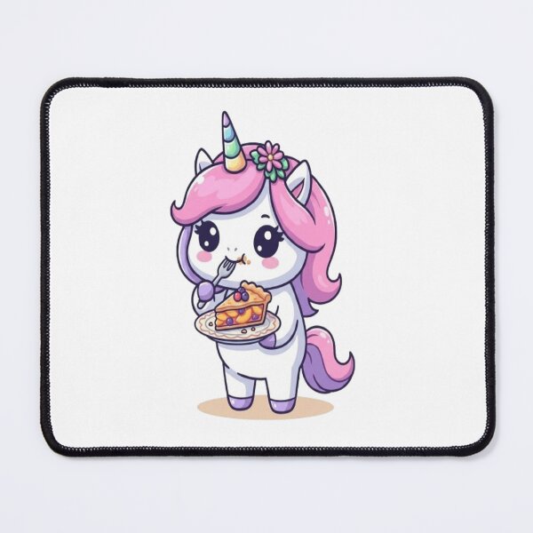 Item preview, Kawaii Unicorn Eating Pie designed and sold by Ella_Sketch.
