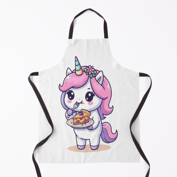 Item preview, Kawaii Unicorn Eating Pie designed and sold by Ella_Sketch.