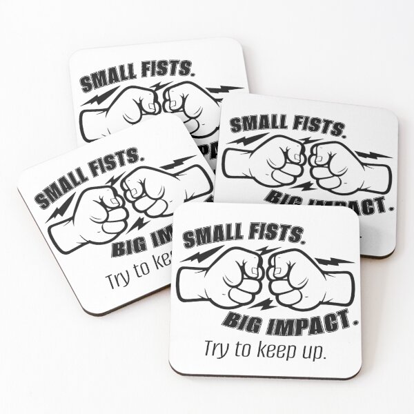 Item preview, Small Fists Big Impact Funny Kids Martial Arts Gift designed and sold by nimbledojo.