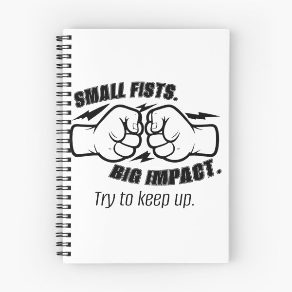 Item preview, Small Fists Big Impact Funny Kids Martial Arts Gift designed and sold by nimbledojo.