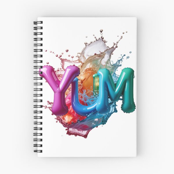 Item preview, Futuristic 3D YUM Bubble Chrome Typography Art designed and sold by icemanphotos.