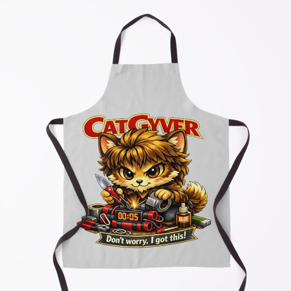 Item preview, CatGyver Series #5 – The Feline Fix-It Legend designed and sold by BalloonNinja.