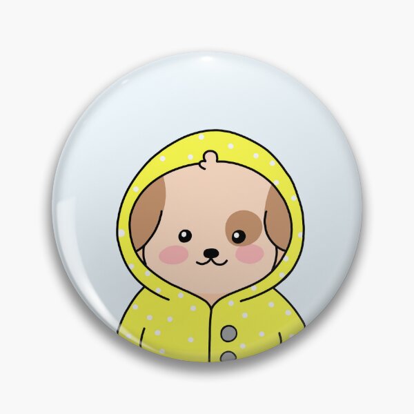 Item preview, Cute Puppy In Yellow Raincoat  designed and sold by artwithsushie.