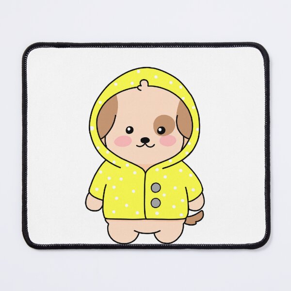 Item preview, Cute Puppy In Yellow Raincoat  designed and sold by artwithsushie.