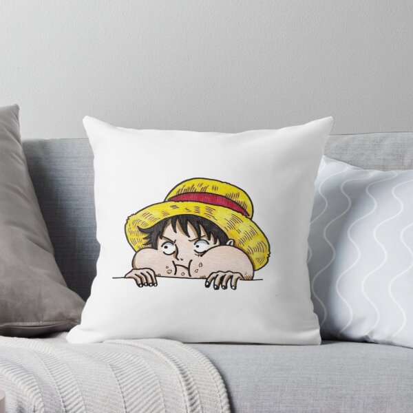 Item preview, Funny Luffy Peeking Meme designed and sold by Snowdog-Art.