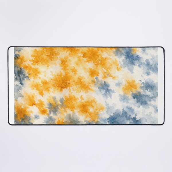 Item preview, Golden Ember and Misty Blue Abstract Watercolor Texture designed and sold by optimusprime39.