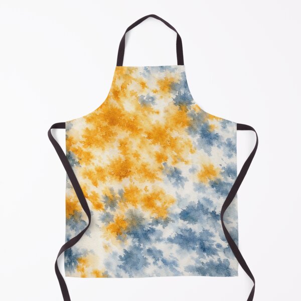Item preview, Golden Ember and Misty Blue Abstract Watercolor Texture designed and sold by optimusprime39.