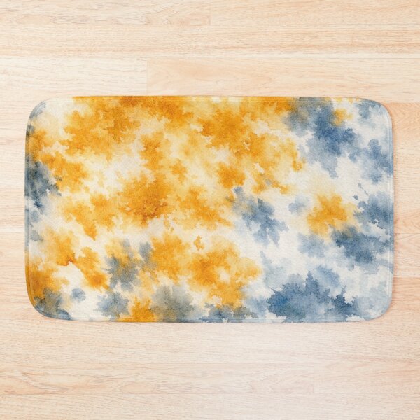 Item preview, Golden Ember and Misty Blue Abstract Watercolor Texture designed and sold by optimusprime39.