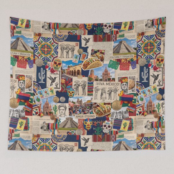 Item preview, Mexicore Collage Scrapbook Mexican Aesthetic Culture Heritage Vibe designed and sold by GlueGunEnergy.
