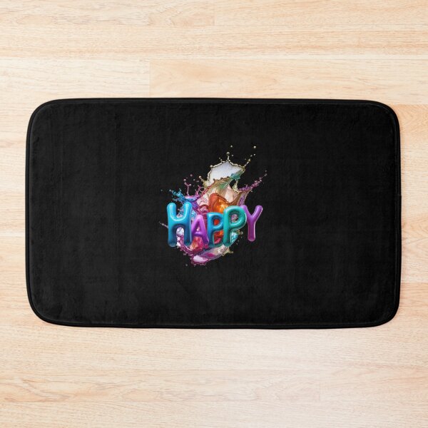 Item preview, Futuristic 3D Happy Bubble Chrome Typography Art designed and sold by icemanphotos.