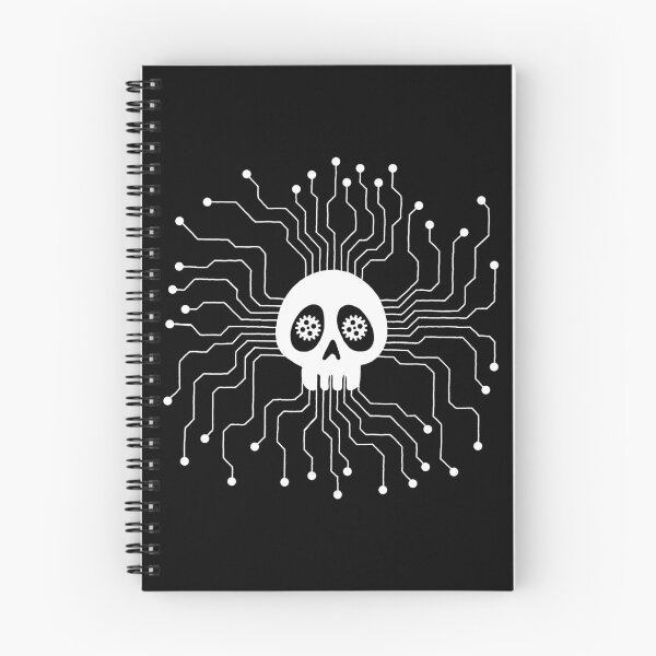 Item preview, White skull and microprocessor designed and sold by Lagueny.