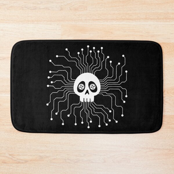 Item preview, White skull and microprocessor designed and sold by Lagueny.