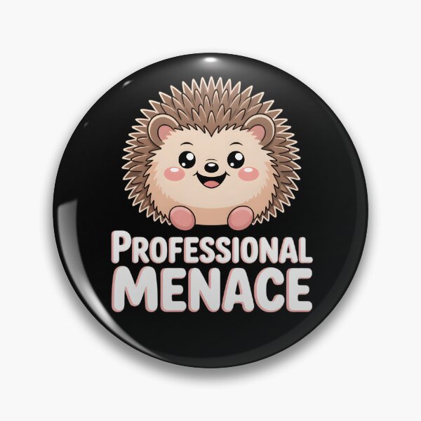 Item preview, Professional Menace Hedgehog Funny Ouch Mouse Spiky Floof Meme designed and sold by AmazingViews.