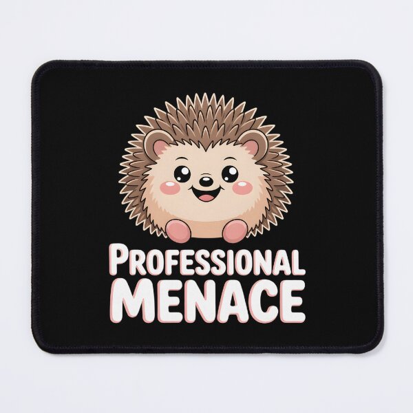 Item preview, Professional Menace Hedgehog Funny Ouch Mouse Spiky Floof Meme designed and sold by AmazingViews.