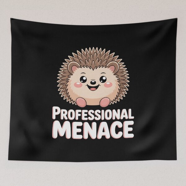 Item preview, Professional Menace Hedgehog Funny Ouch Mouse Spiky Floof Meme designed and sold by AmazingViews.