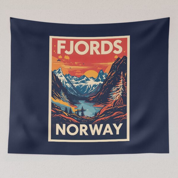 Item preview, Fjords - Norway  designed and sold by StudioRedKoala.
