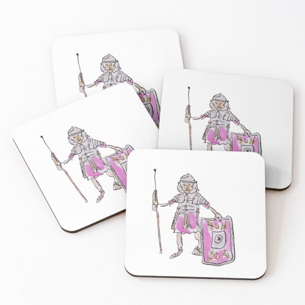 Item preview, Roman Legionary with pilum and shield designed and sold by Inky Fingers Illustrations.