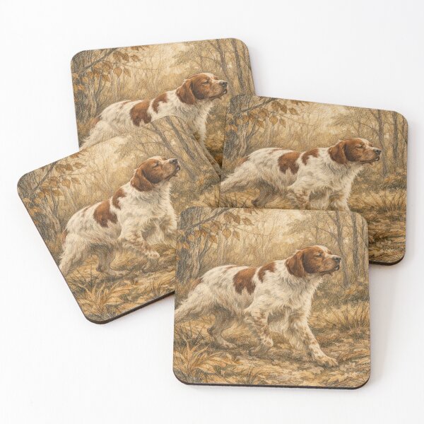 Item preview, Brittany Spaniel Hunting Partner – Bird Hunting Dog Artwork  designed and sold by TammyHunterArt.