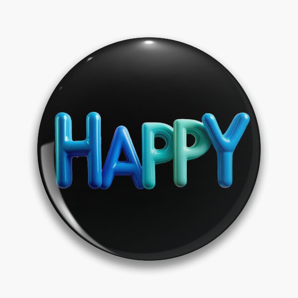 Item preview, Futuristic 3D Happy Bubble Chrome Typography Art designed and sold by icemanphotos.