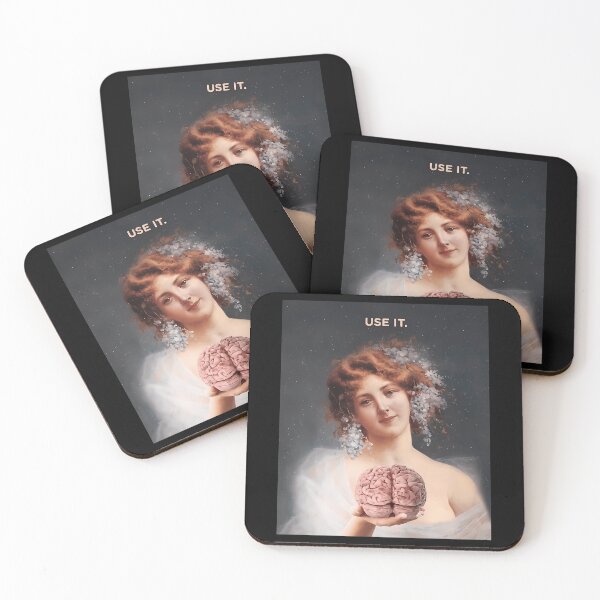 Item preview, Use Your Brain Funny Classical Art Parody designed and sold by dinnakelby.