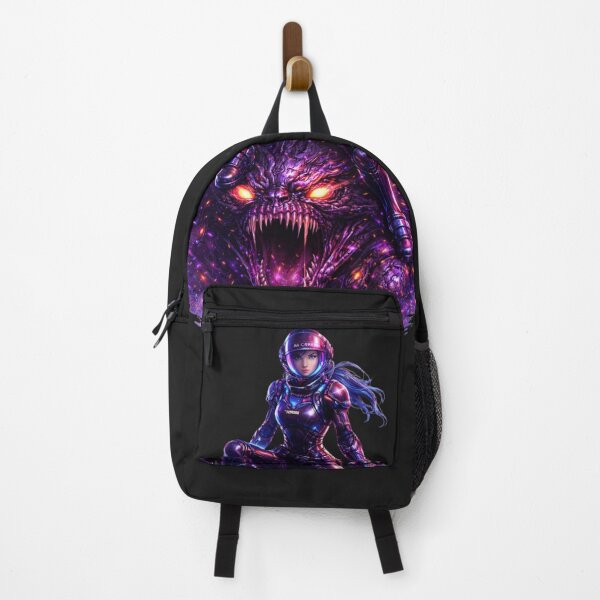 Item preview, Cosmic Neon Monster vs Astronaut designed and sold by Nika Art Studio.