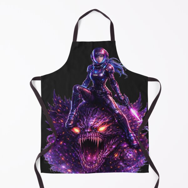 Item preview, Cosmic Neon Monster vs Astronaut designed and sold by Nika Art Studio.