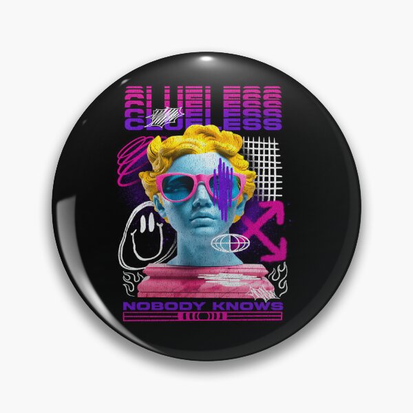 Item preview, Vivid Rainbow Glitched Greek Statue Art designed and sold by dinnakelby.