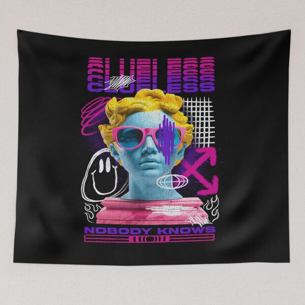 Item preview, Vivid Rainbow Glitched Greek Statue Art designed and sold by dinnakelby.