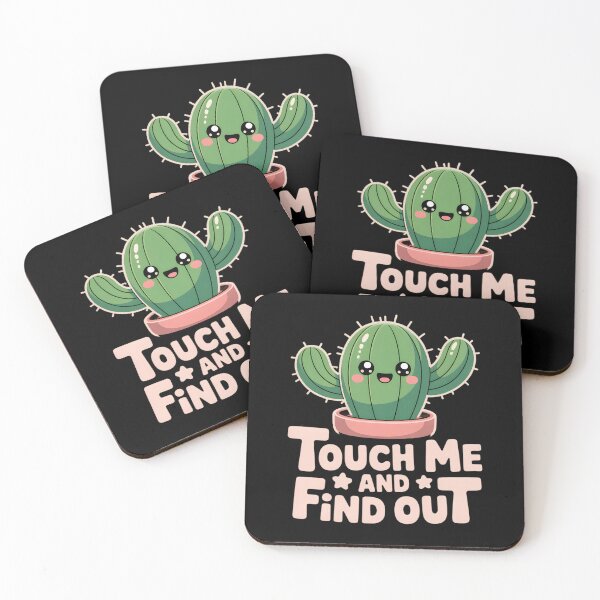 Item preview, Touch Me And Find Out Cactus Funny Sassy Succulent Meme designed and sold by AmazingViews.
