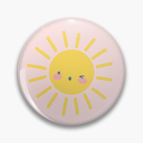 Artikelvorschau, Skandinavisches Kawaii-Muster mit niedlicher Sonne auf rosa Hintergrund entworfen und verkauft von PumpkinsPickles.