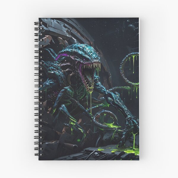 Item preview, Aterrador monstruo alienígena de ciencia ficción | Arte de terror con limo verde neón designed and sold by MouradStudio.
