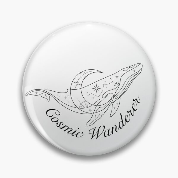 Item preview, Cosmic Wanderer - Majestic Celestial Whale Minimalist Art designed and sold by Mora Lab.