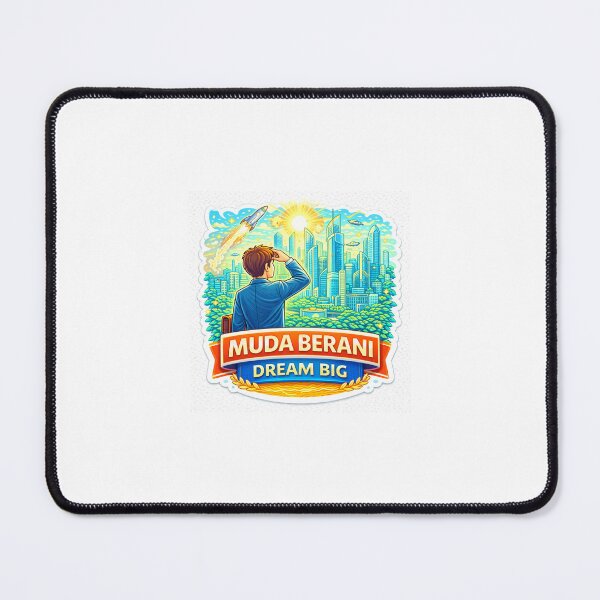 Item preview, Muda Berani Dream Big Sticker – Future City Vision, Young Entrepreneur Motivation & Success Mindset designed and sold by Wander Pop Studio.