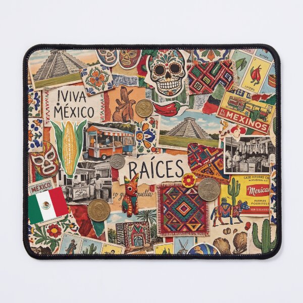 Item preview, Mexicore Collage Scrapbook Mexican Pride Heritage Mashup designed and sold by GlueGunEnergy.