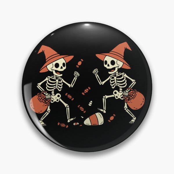 Item preview, Retro Dancing Skeletons Trick Or Treat Candy designed and sold by Imaginationbeyond.