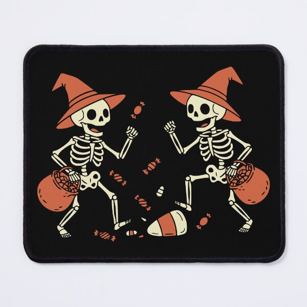 Item preview, Retro Dancing Skeletons Trick Or Treat Candy designed and sold by Imaginationbeyond.