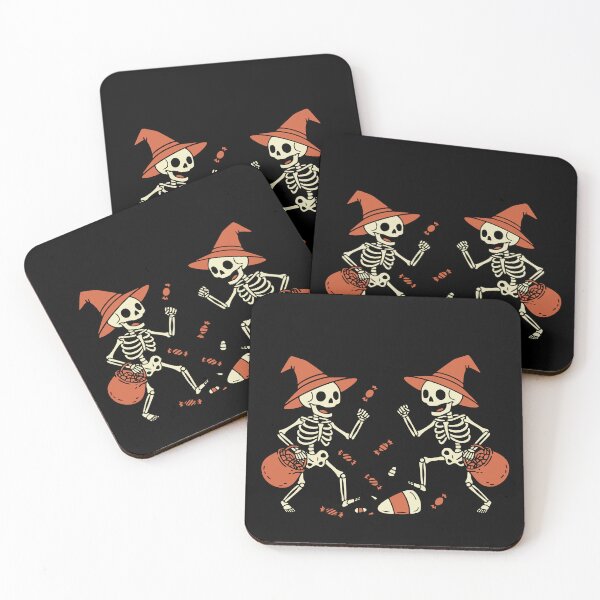 Item preview, Retro Dancing Skeletons Trick Or Treat Candy designed and sold by Imaginationbeyond.