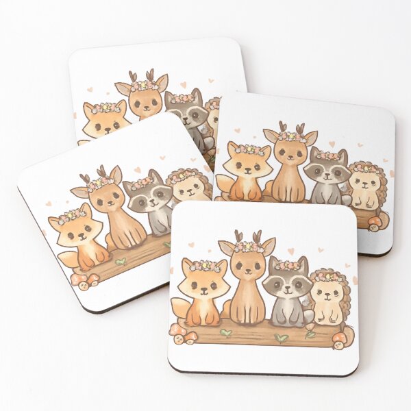 Item preview, Cute Woodland Animals Cartoon designed and sold by Velvet-motive.