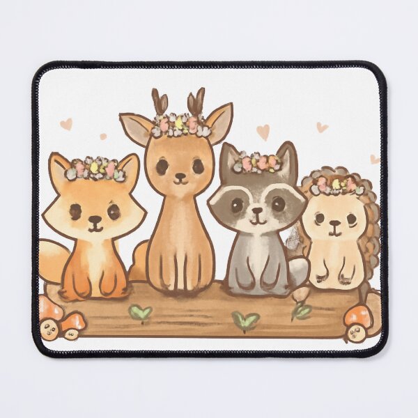 Item preview, Cute Woodland Animals Cartoon designed and sold by Velvet-motive.