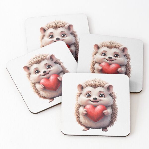 Item preview, Cute Hedgehog Holding Heart designed and sold by SolaoLab.