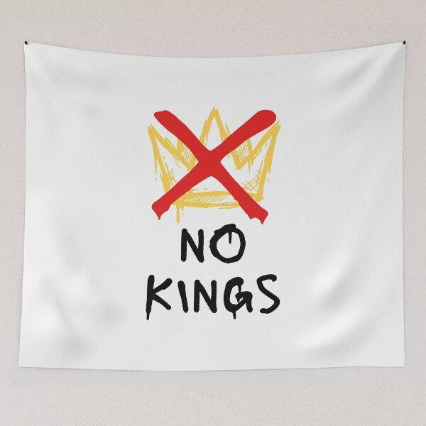 Item preview, No Kings America Protest Democracy Anti-Trump II designed and sold by Lemon Pepper.